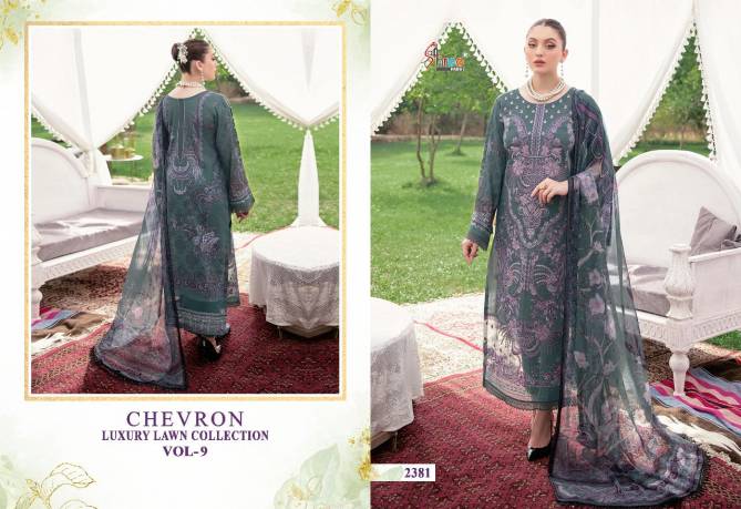 Shree Chevron Luxury Lawn 9 Cotton Printed Pakistani Salwar Suits Collection